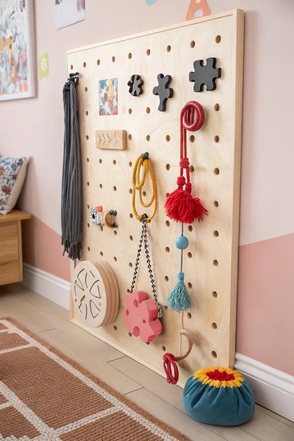 Elevate your pup's playtime with this chic interactive play wall, where Scandinavian simplicity meets bold Boho charm!