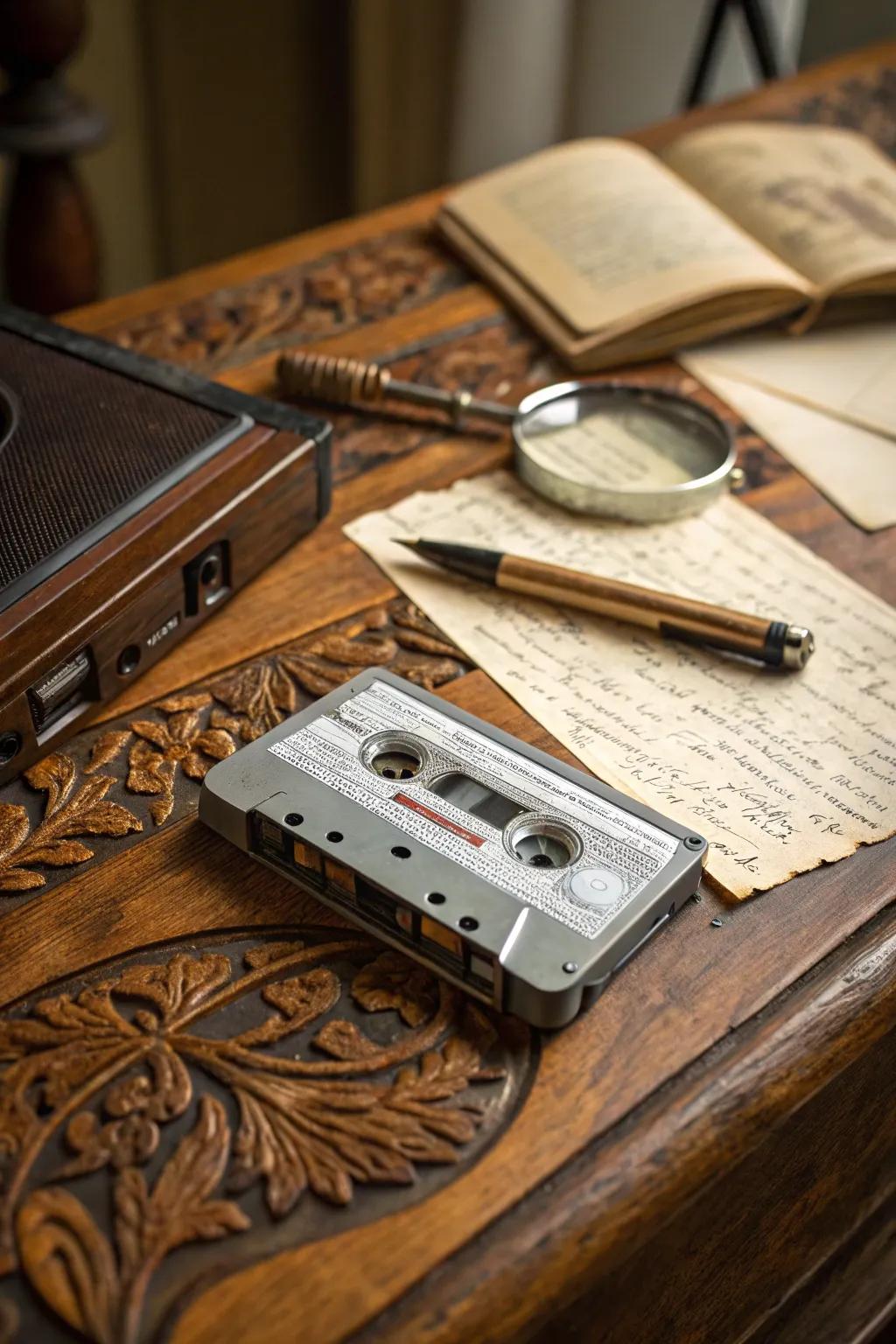 Unlock secrets with every sound: The art of crafting audio clues.