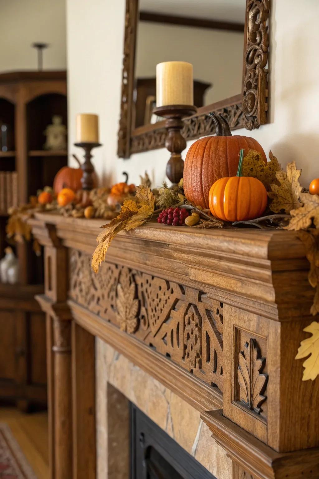 Transform your mantel with seasonal charm—embrace the art of decor.