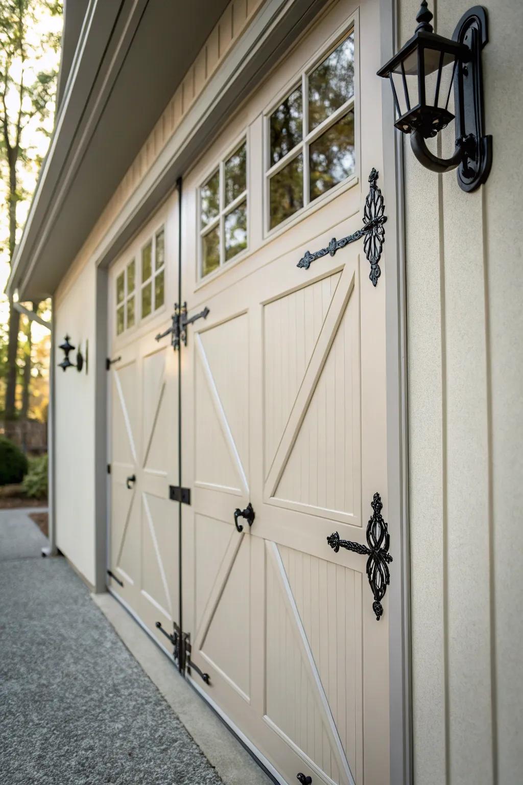 Decorative hardware adds elegance and charm.