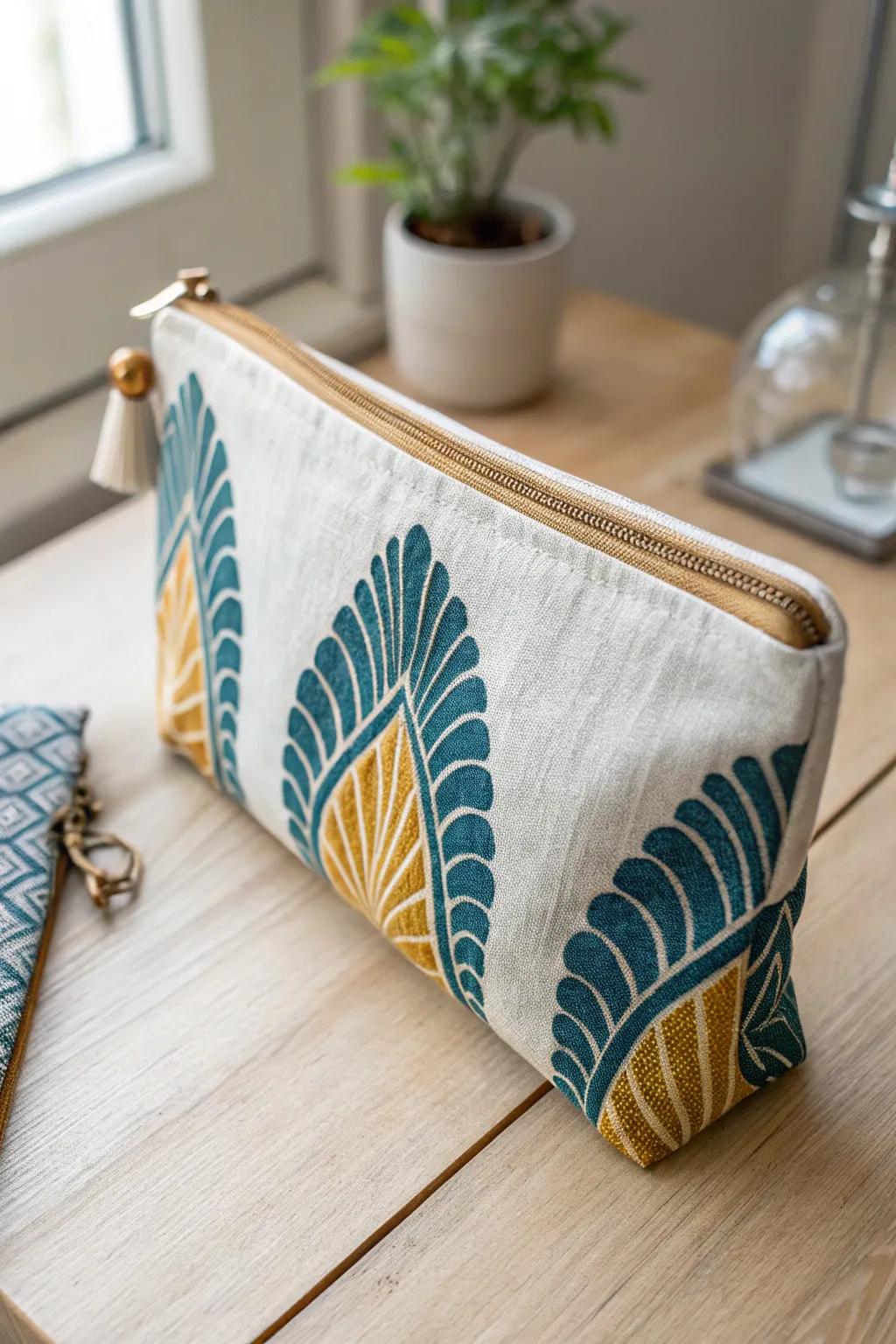 Elevate your organization game with this charming zipper pouch—simple, stylish, and perfect for all your small essentials.