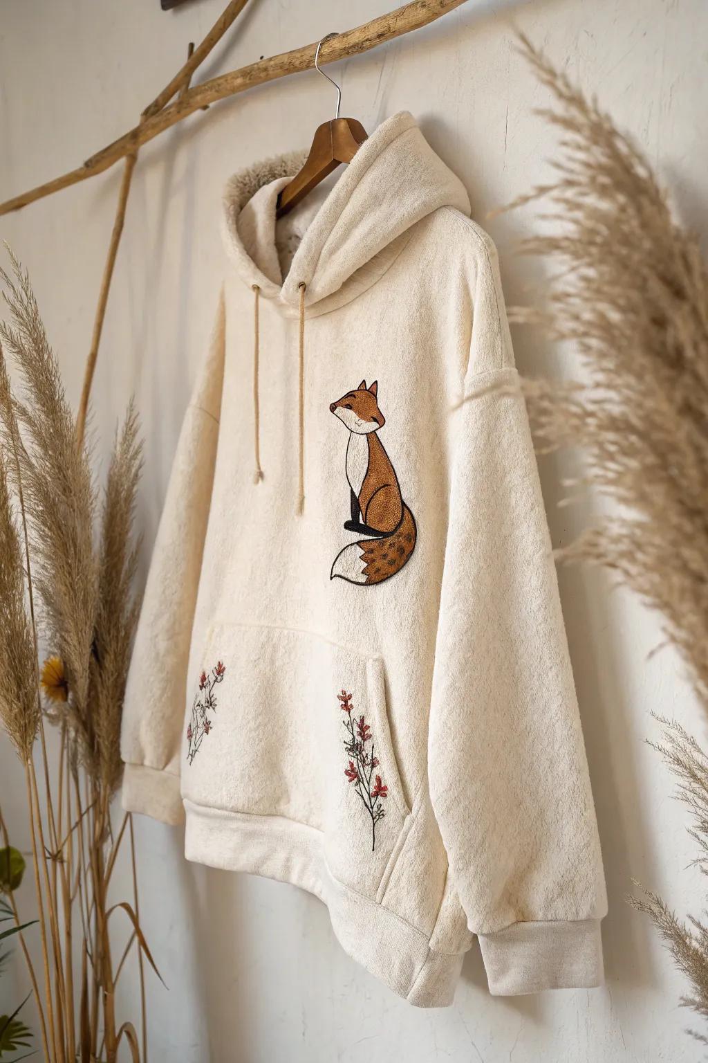 Embrace your spirit animal in style with our whimsically embroidered hoodies—where individuality meets cozy elegance.