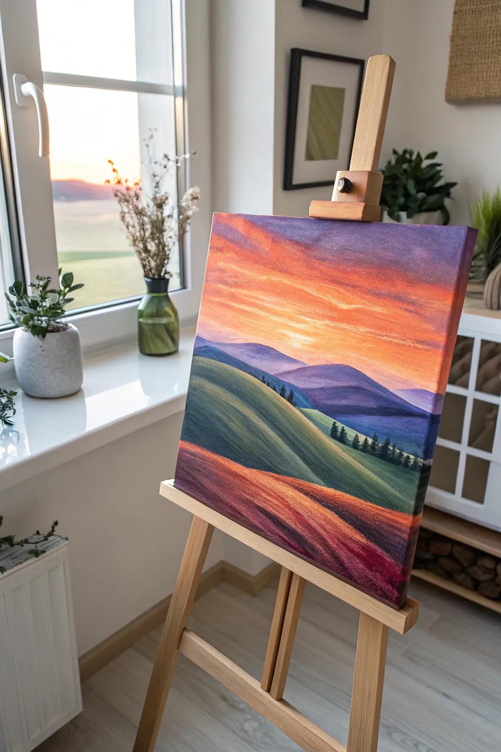 Nature's beauty at your fingertips: Crafting sunsets with a personal touch.