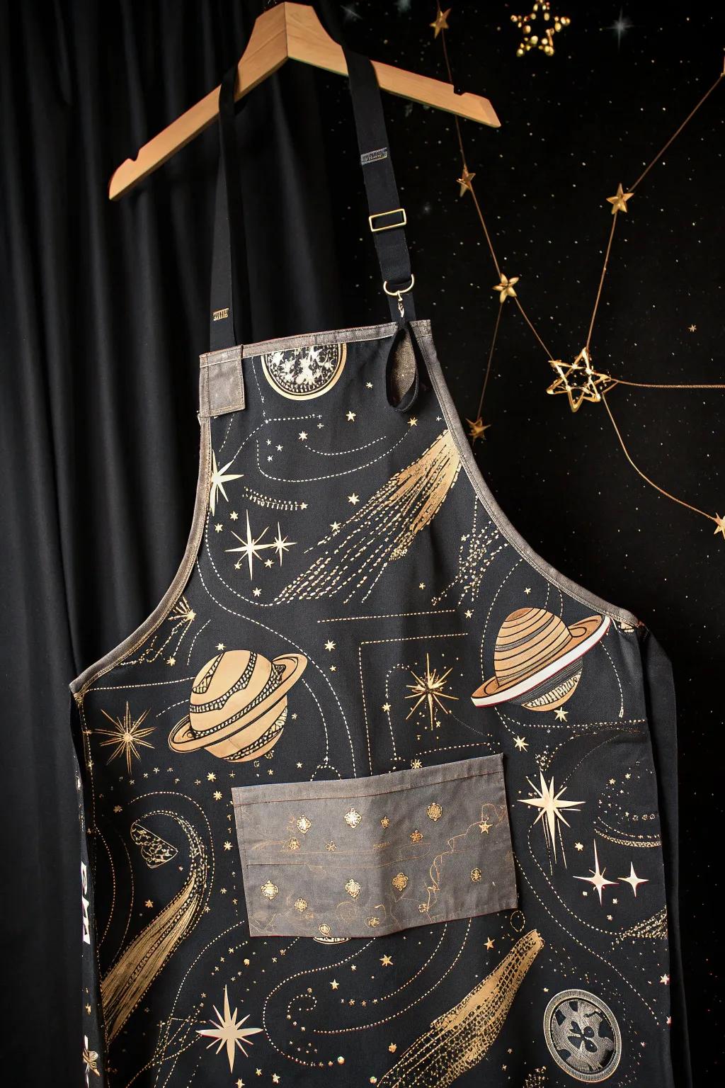 Grill in style with a touch of the cosmos. Perfect for the sci-fi BBQ enthusiast!
