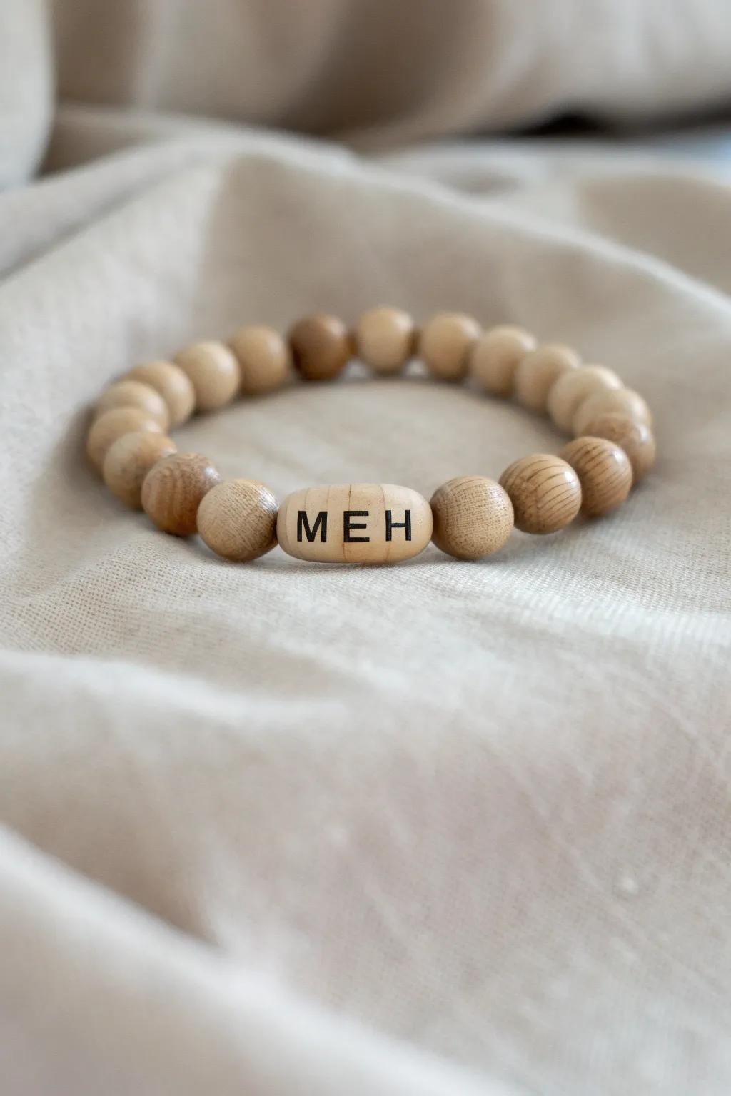 Embrace the art of indifference with a touch of elegance. #SarcasticStyle #MehBracelet
