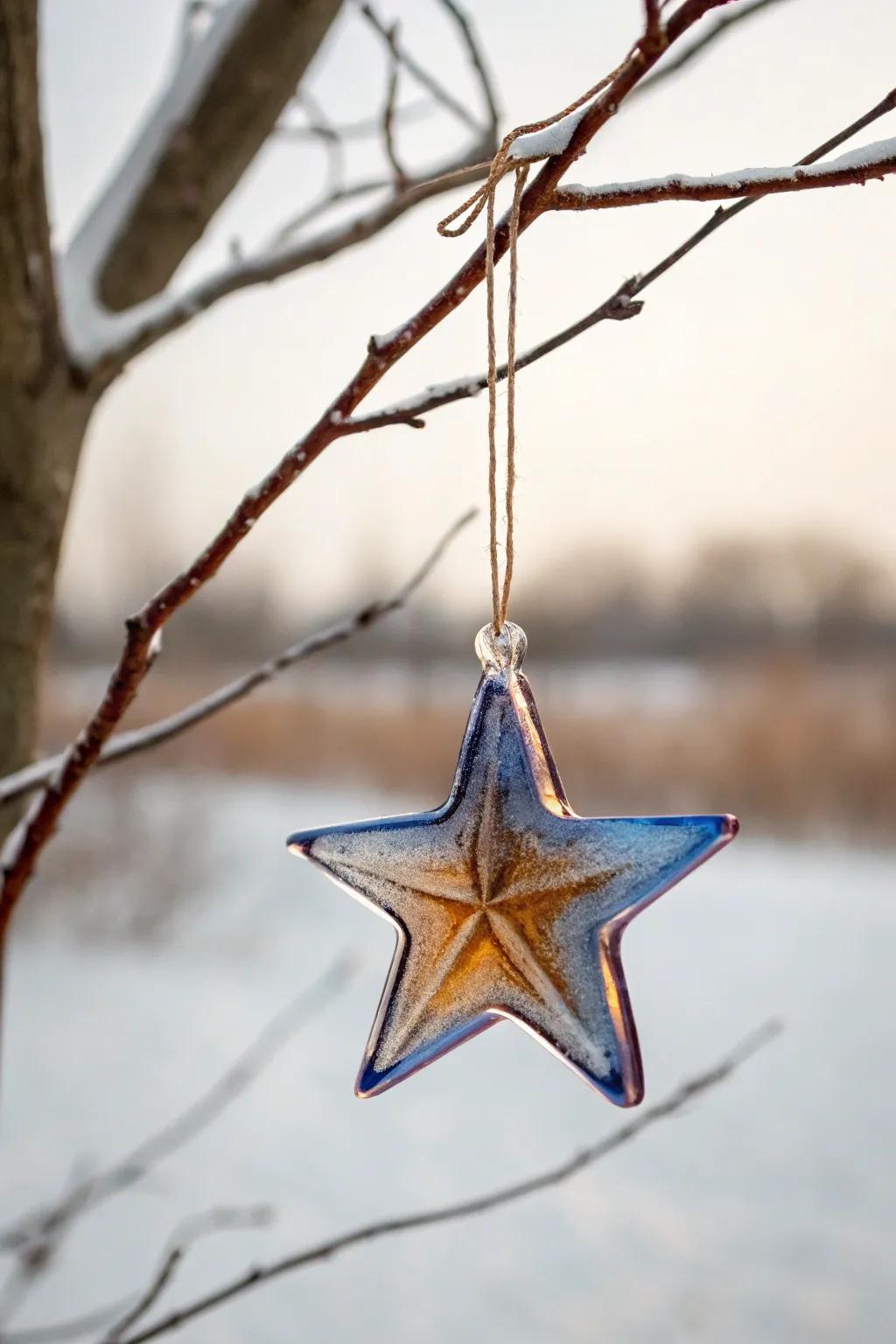 Illuminate your space with the timeless elegance of handcrafted fused glass stars.