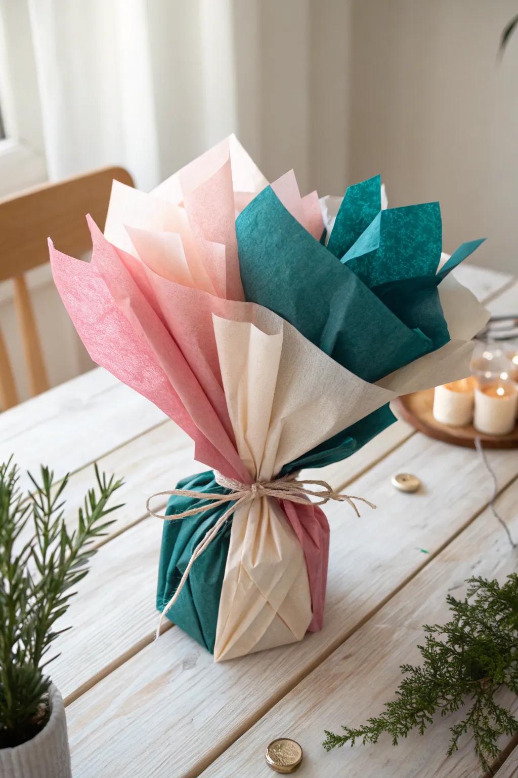 Unveil the art of gifting with layers of elegance and mystery.