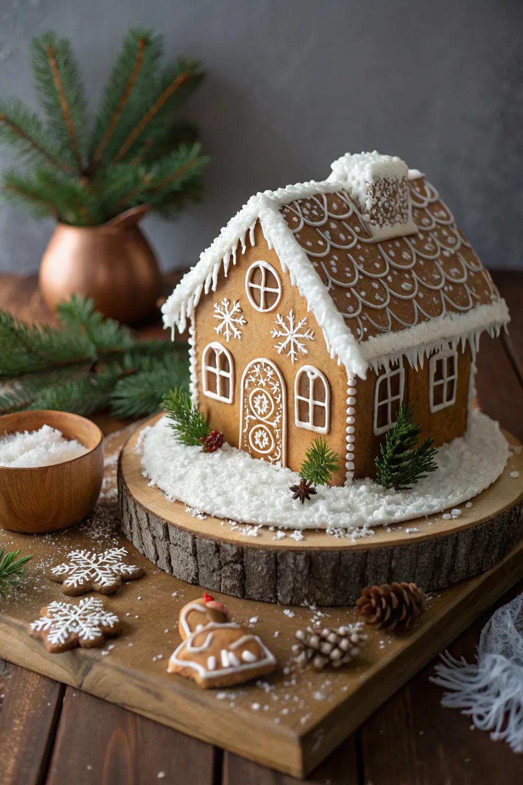 Transform your gingerbread house into a winter wonderland with edible landscaping magic!