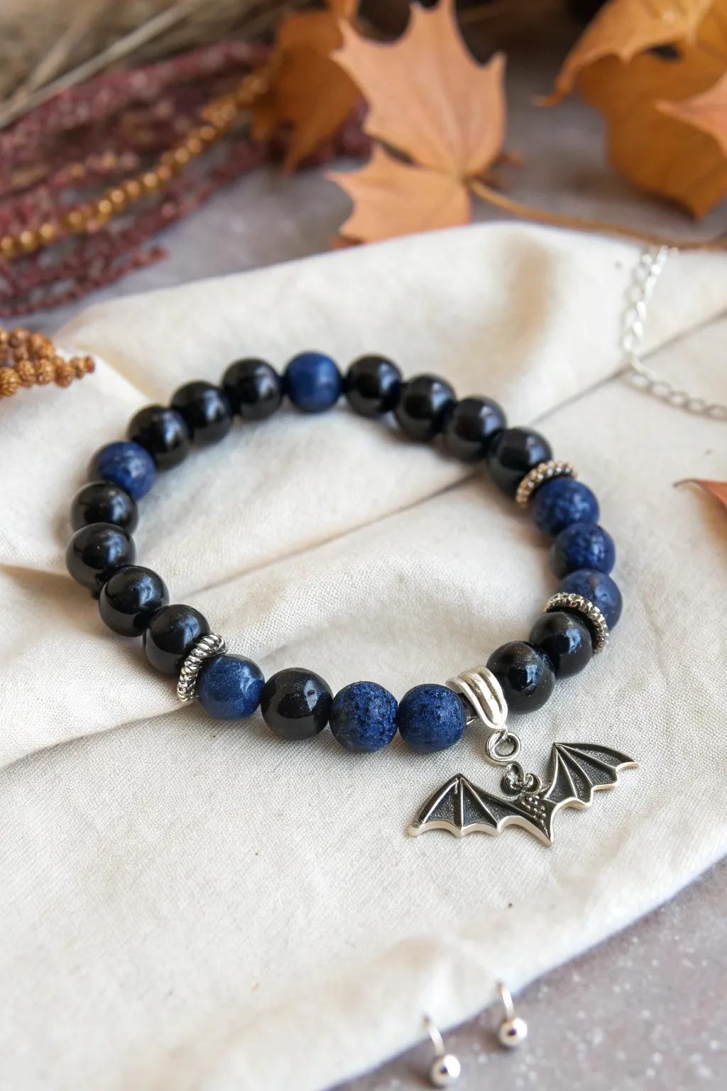 Embrace the night with this bewitching bat bracelet, where minimalist elegance meets bohemian charm.