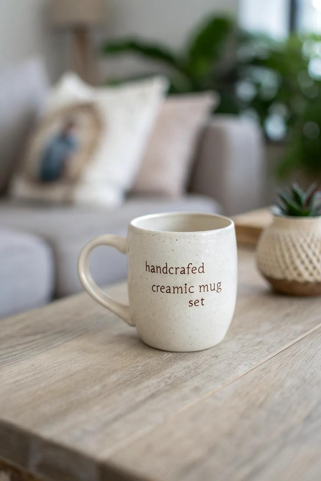 Add a personal touch to his morning routine with a custom mug that speaks your unique language of love.