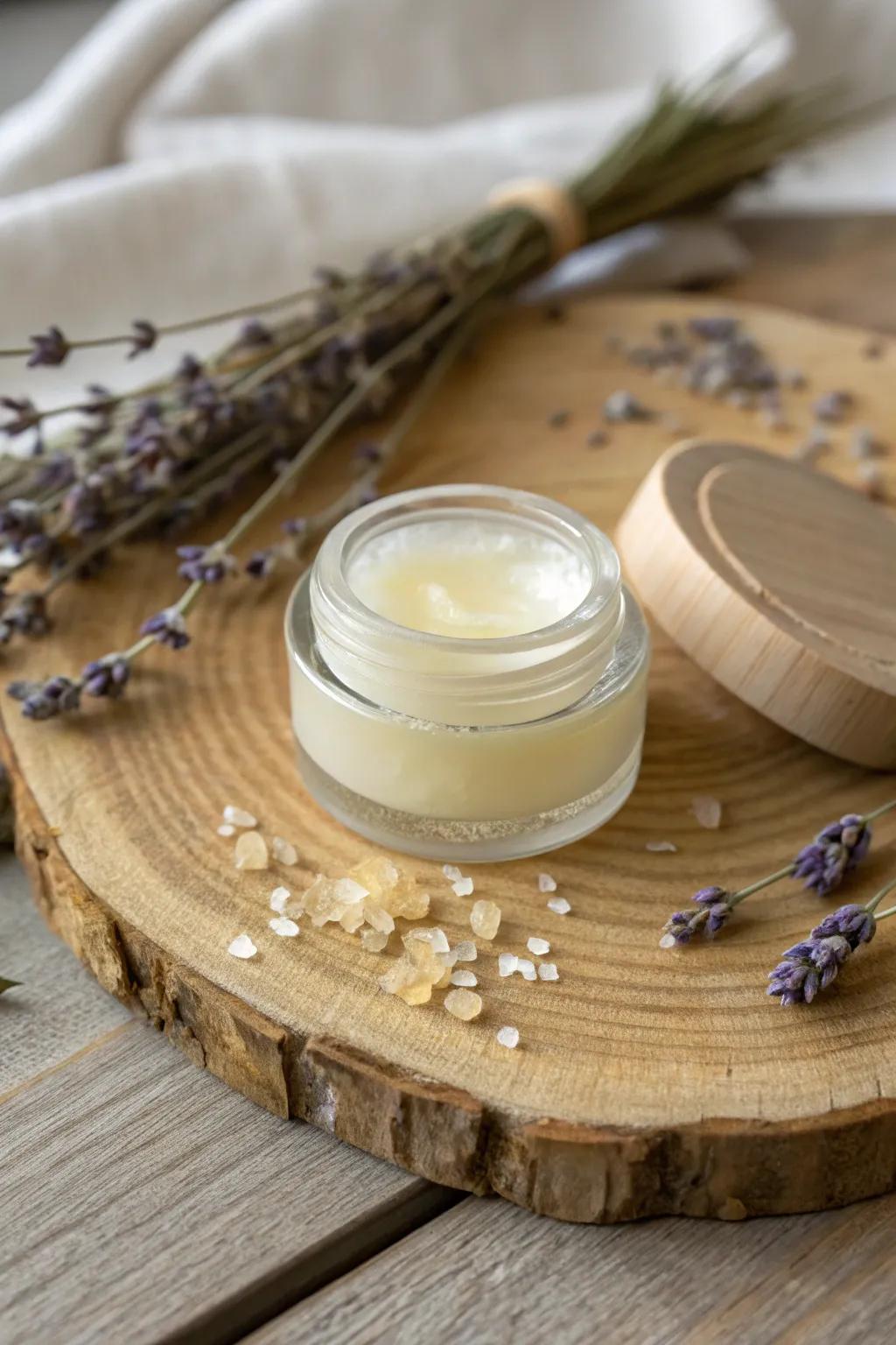 Elevate your beauty routine with this vegan candelilla lip balm, where simplicity meets elegance.