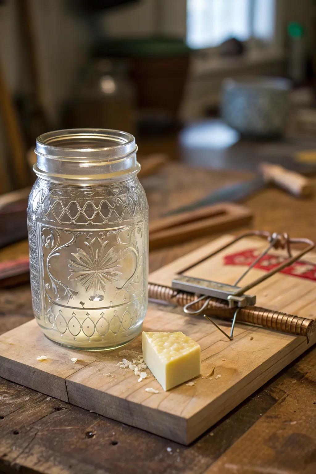 Crafty and clever: A mouse trap with style and function.