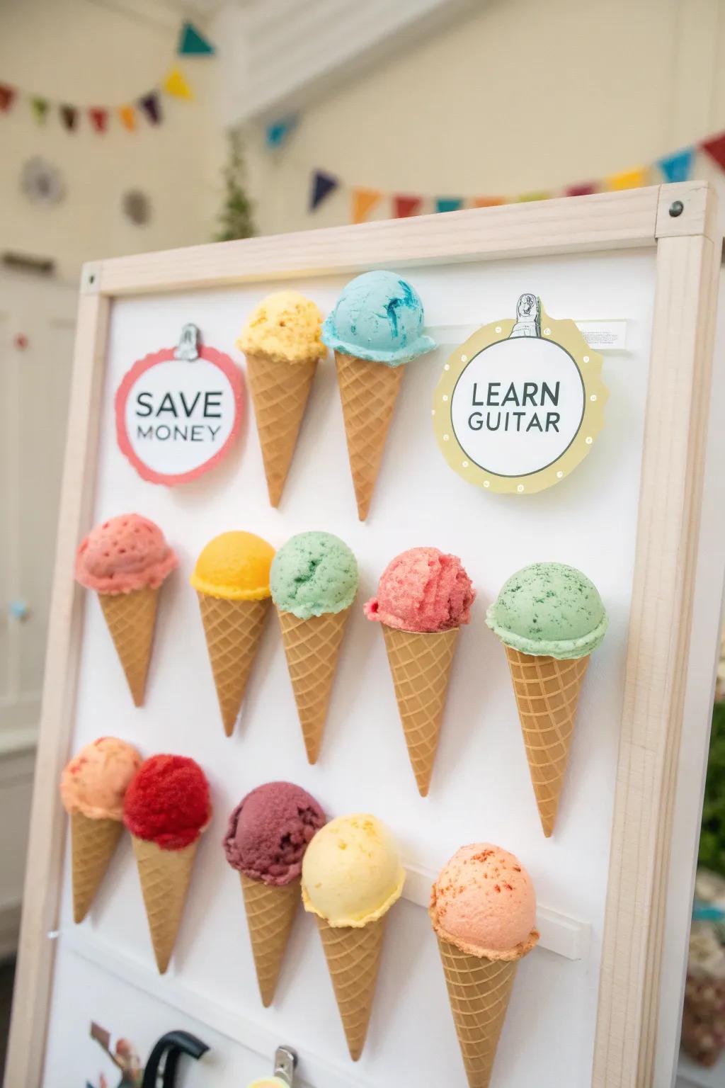 Inspire progress with summer goals ice creams.