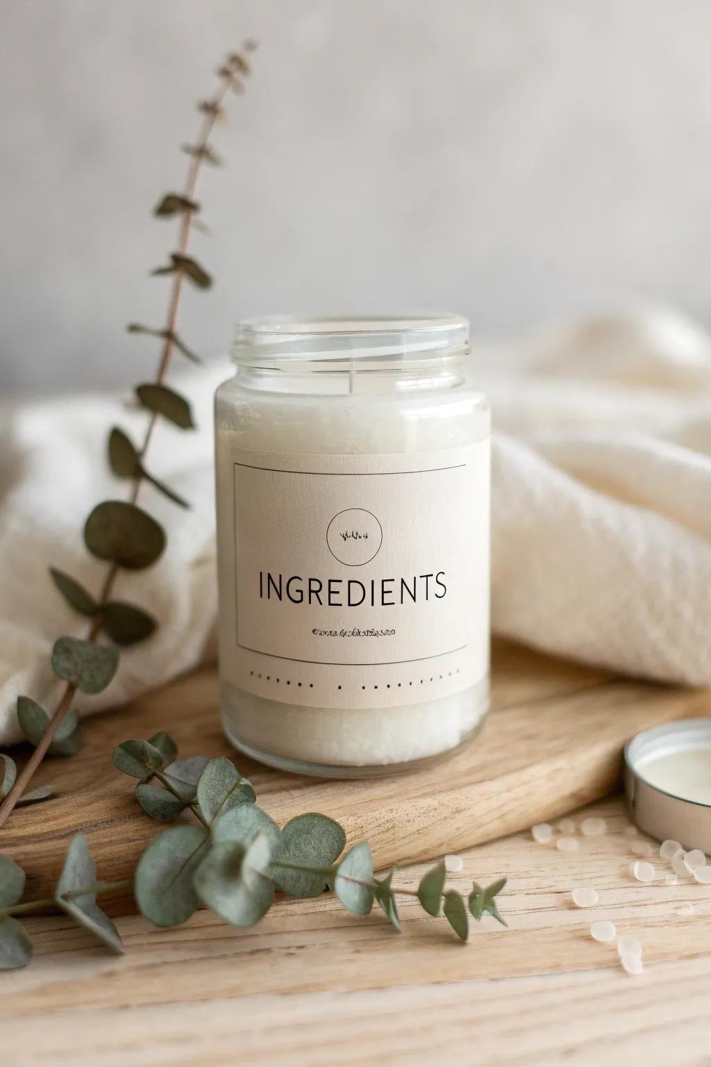 Embrace the elegance of simplicity with this minimalist label design that speaks volumes.