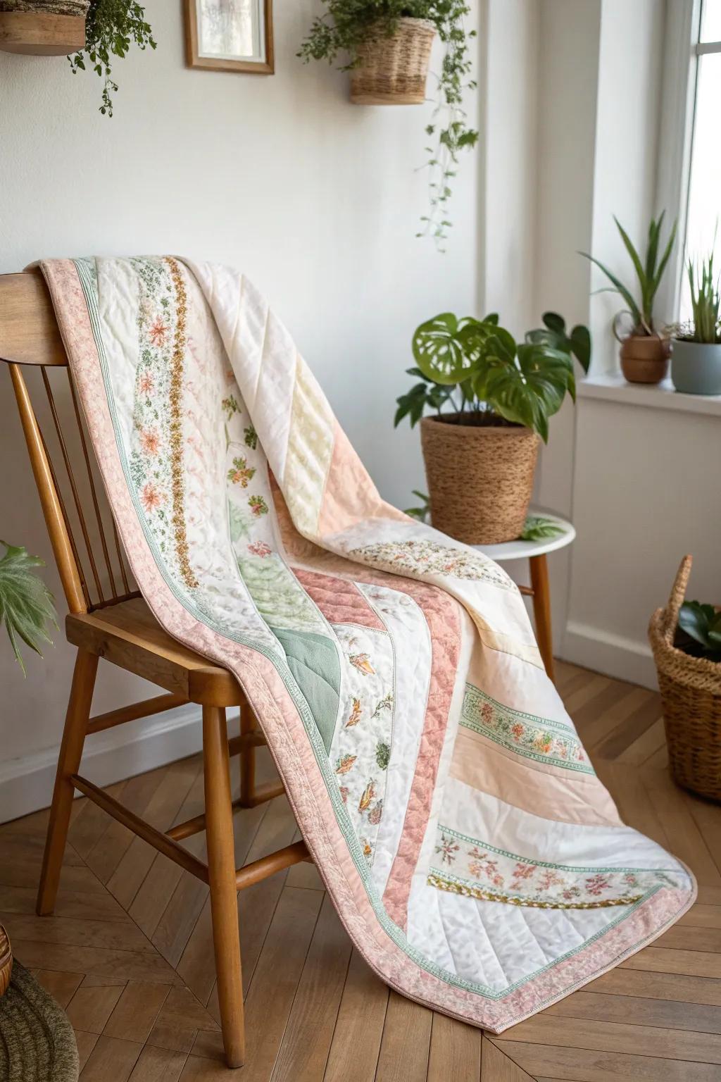 Discover the art of diversity with a Patchwork Parade quilt - where simplicity meets eclectic charm.