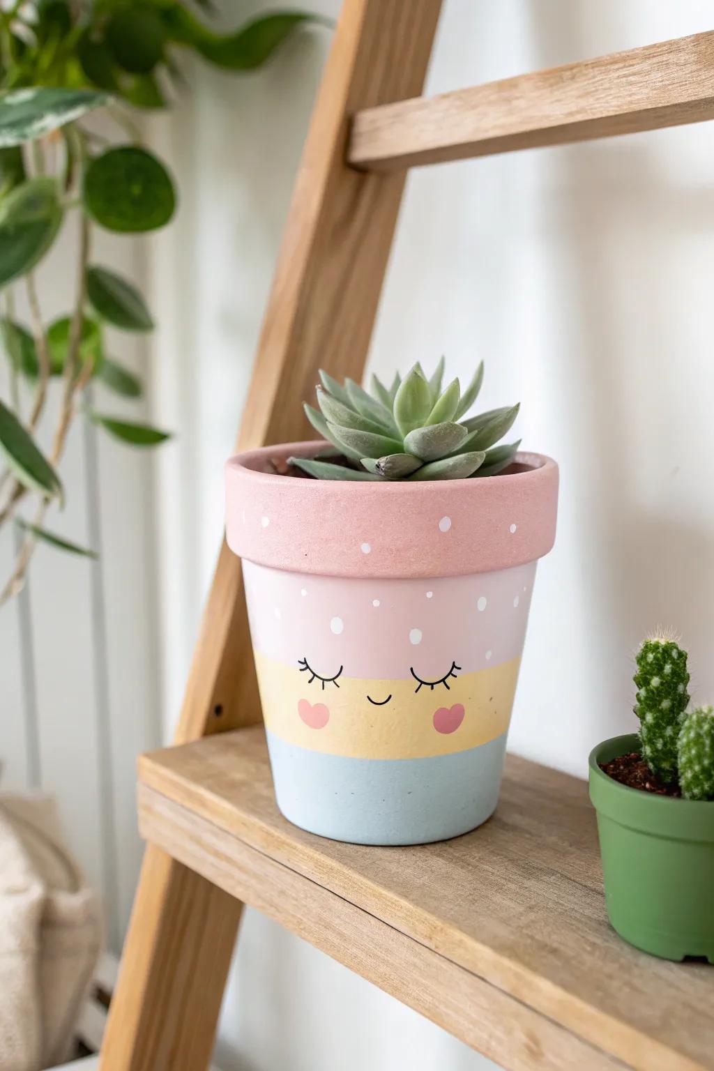 Brighten your space with a touch of kawaii charm and Scandinavian simplicity - the perfect blend of minimalism and whimsy for your windowsill!