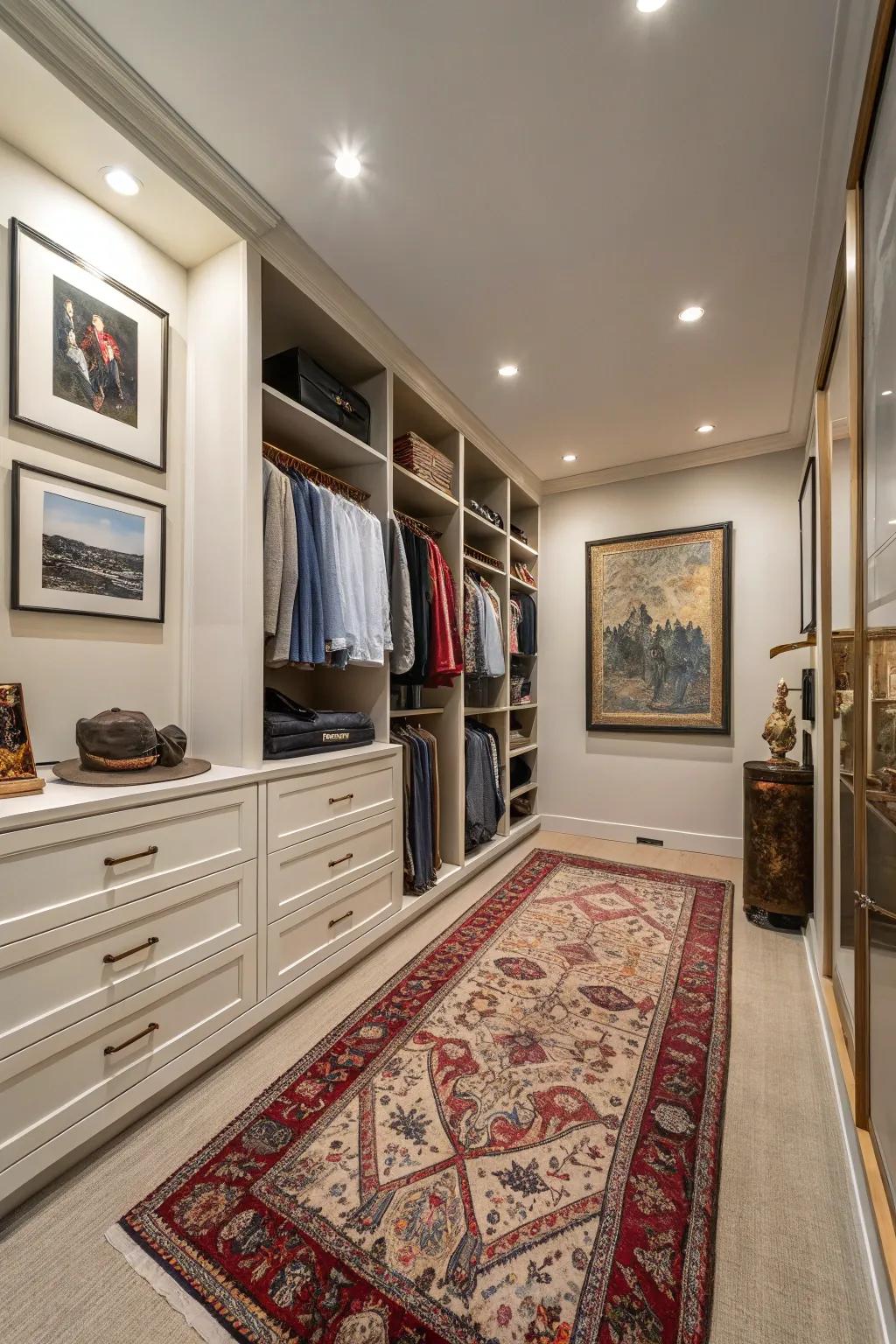 Decorative elements add personality and warmth.
