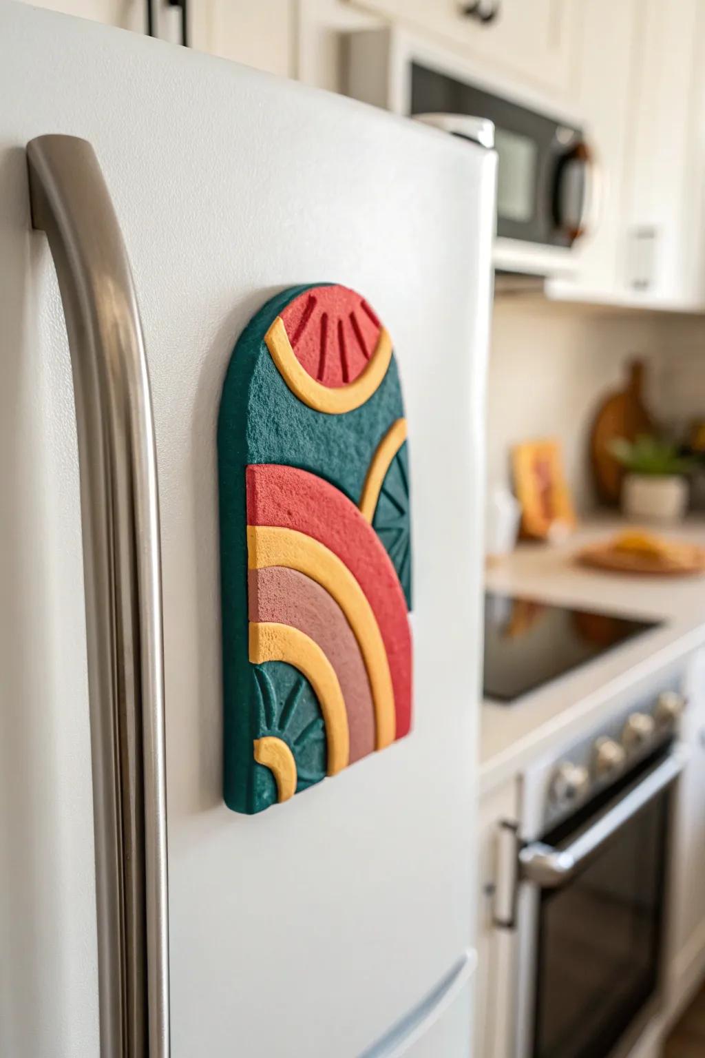 Add a splash of personality to your kitchen with these funky clay magnets!
