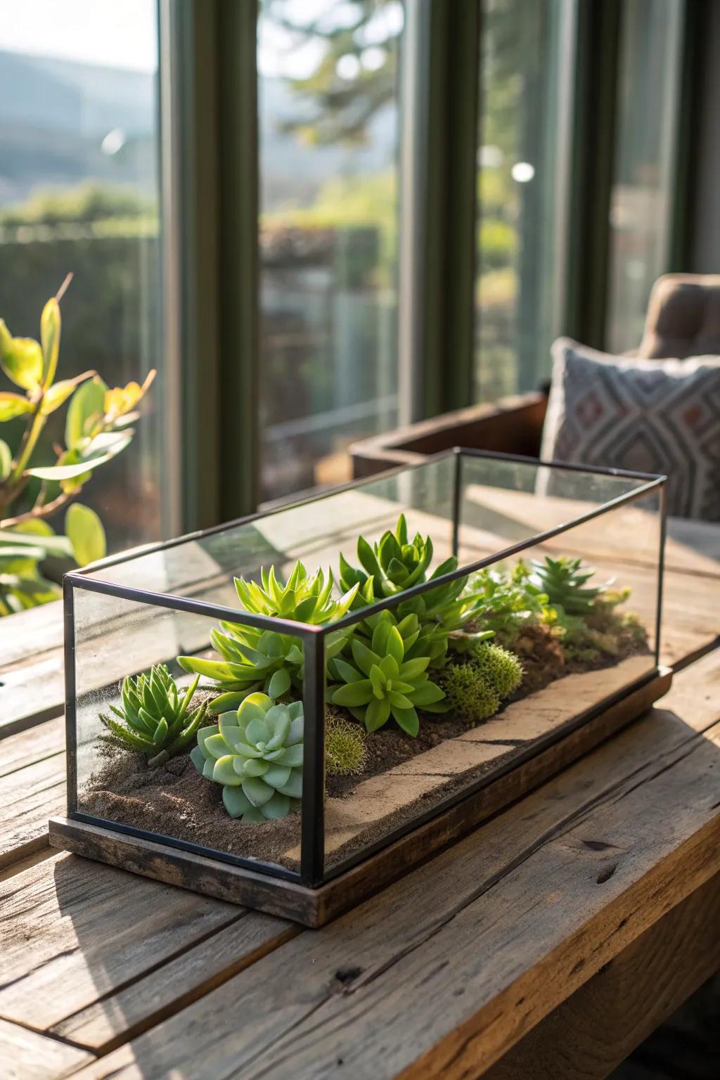 Illuminate your space with the artful elegance of glass planters.
