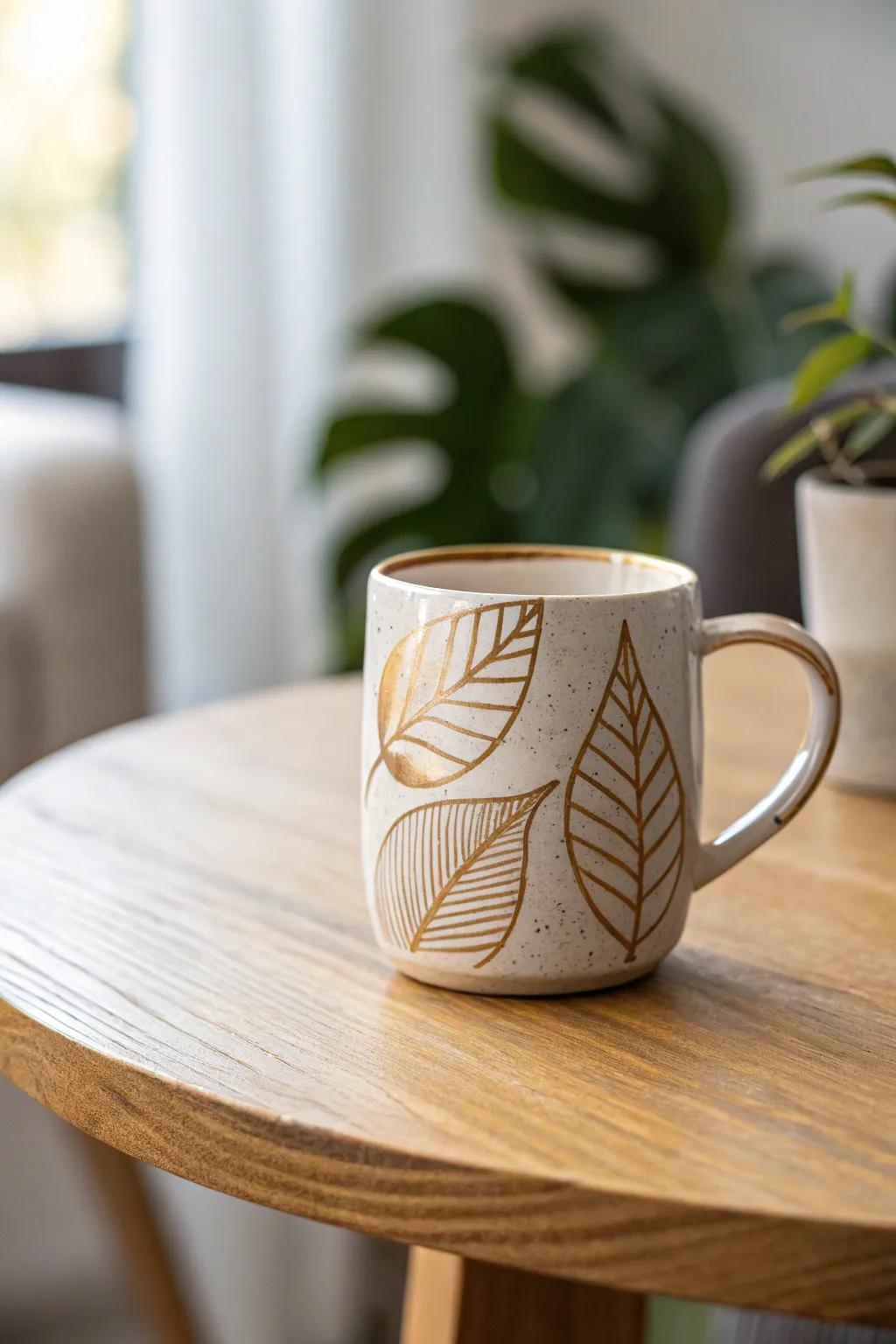 Elevate your morning ritual with a touch of gold elegance.