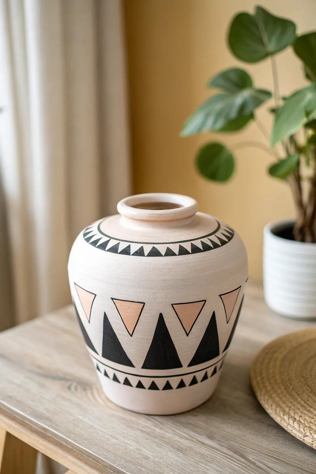 Elevate your decor with chic geometric designs: the perfect blend of minimalist elegance and bold simplicity.