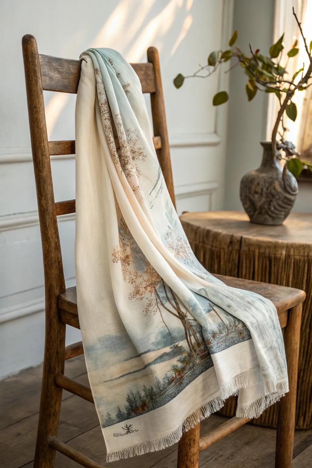 Wrap yourself in memories with this bespoke photo scarf – where art meets comfort.