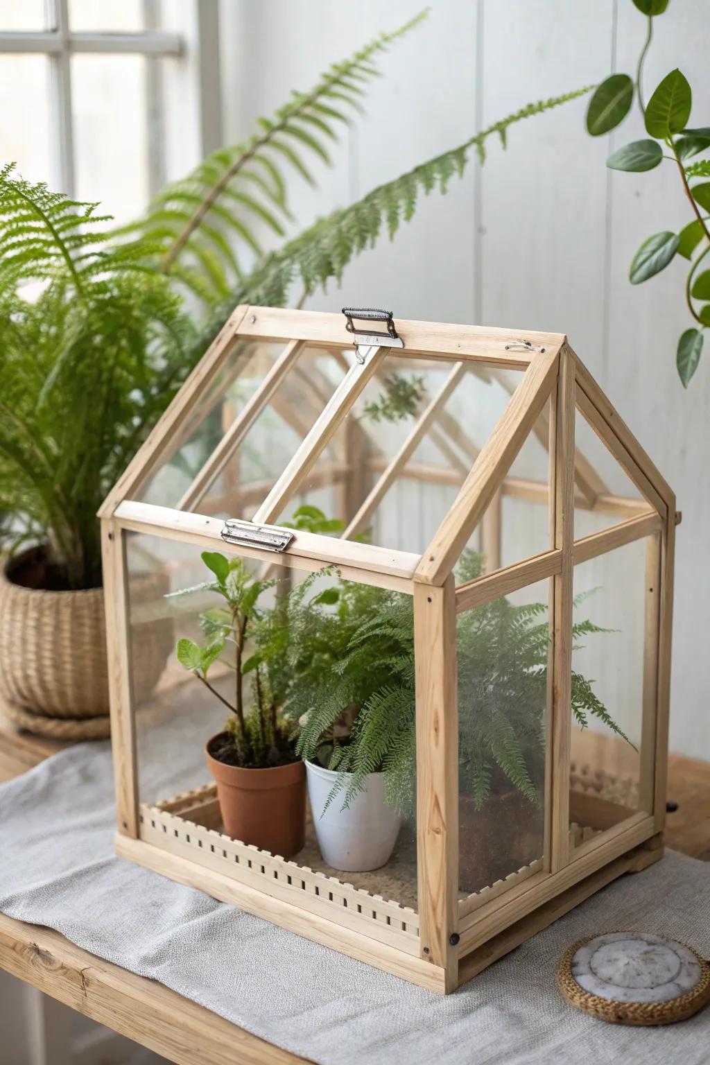 Create your own haven for plants with a DIY mini greenhouse – where simplicity meets natural beauty.