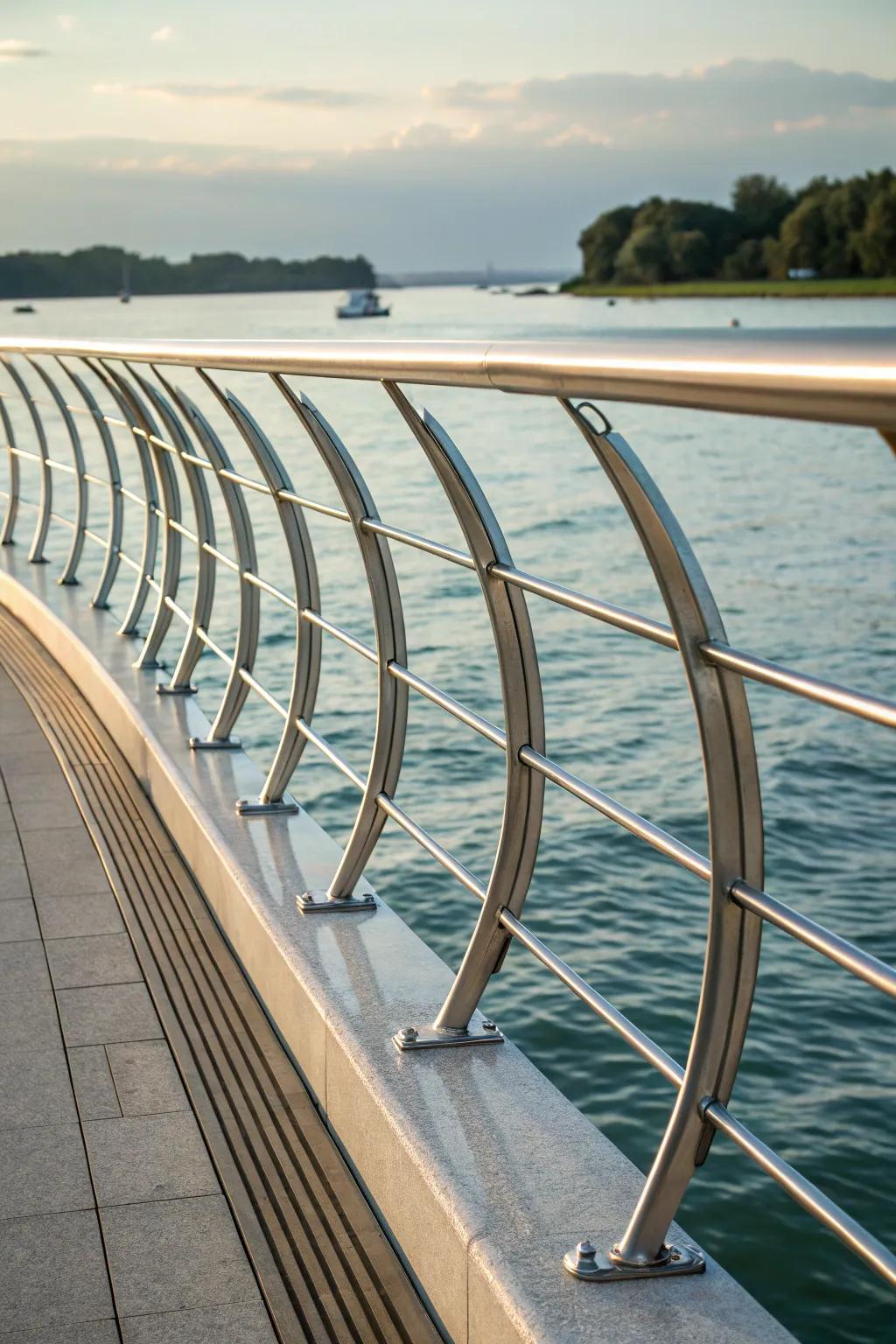 Elevate your pontoon's style with custom-curved railings that captivate and inspire.
