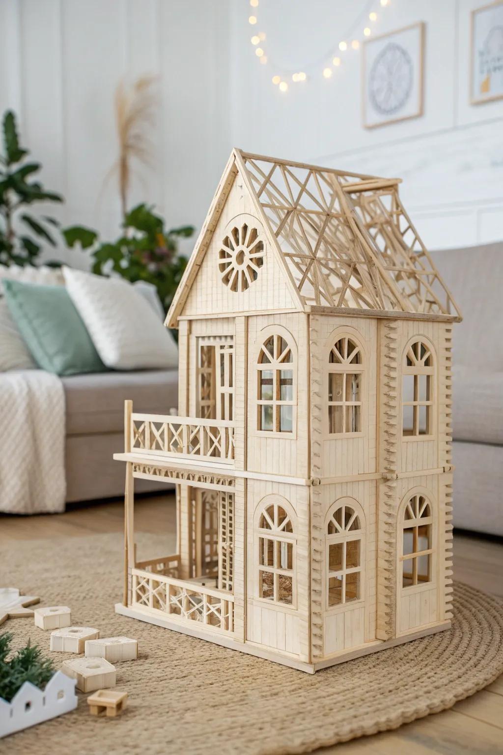 Urban Loft: A miniature masterpiece blending minimalist design with bohemian charm.