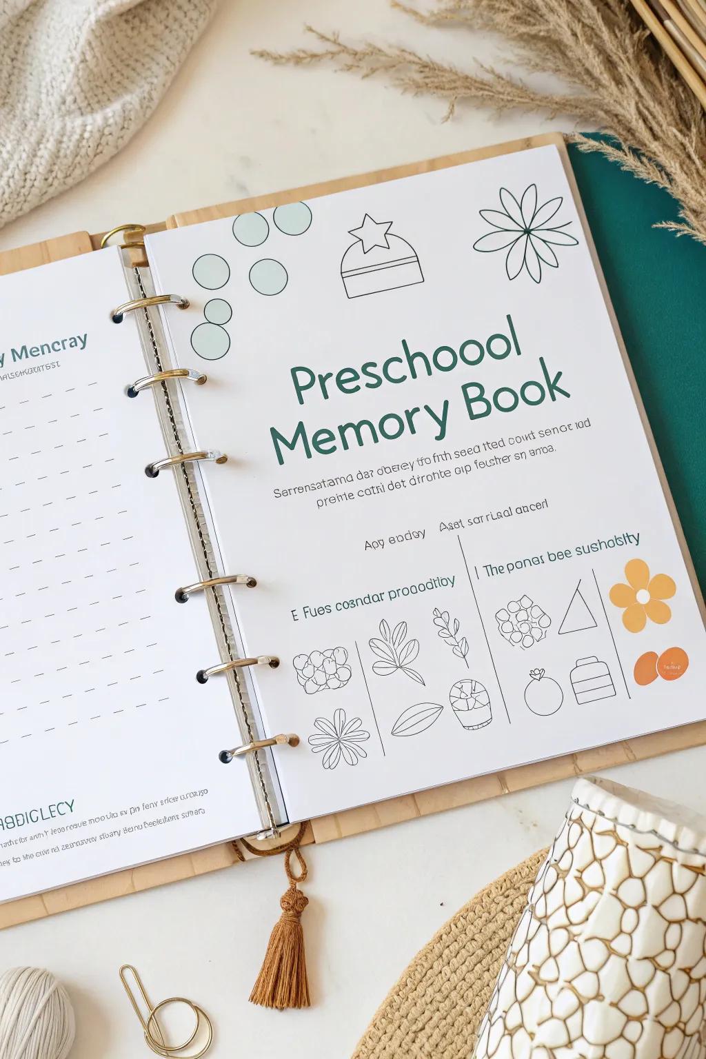 Spark creativity and capture memories with interactive activities in your child's memory book.
