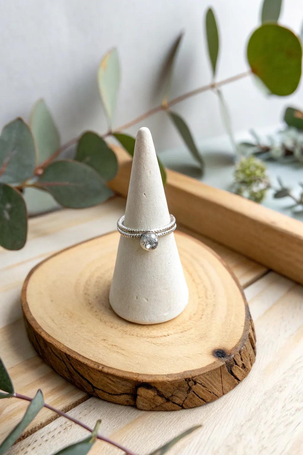 Embrace your creativity with a DIY ring holder that's both functional and a work of art. #CraftedWithLove #MinimalistCharm