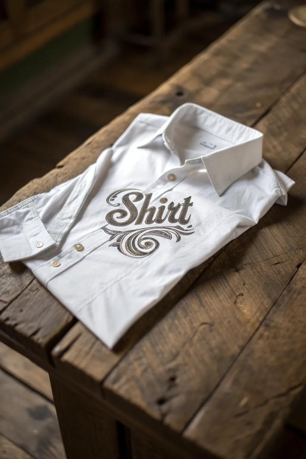 Elevate your style with personalized craftsmanship: a decorative font that speaks volumes.