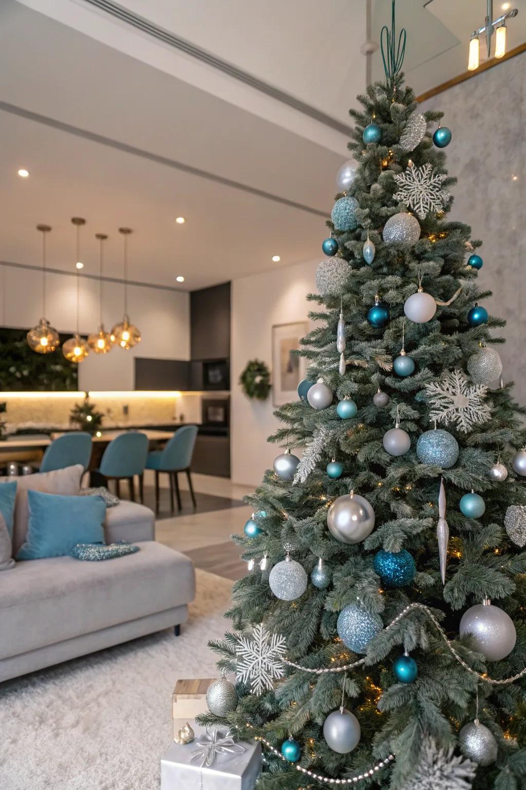 A cohesive theme ensures a harmonious and polished Christmas tree design.