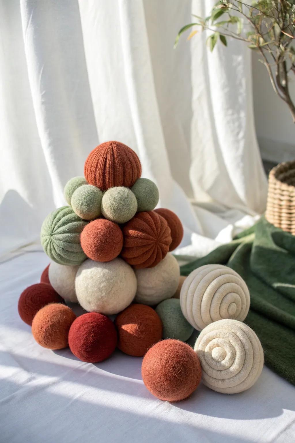 Elevate your space with the art of soft sculpture clusters, where texture meets simplicity in a stunning Scandinavian-Boho blend.