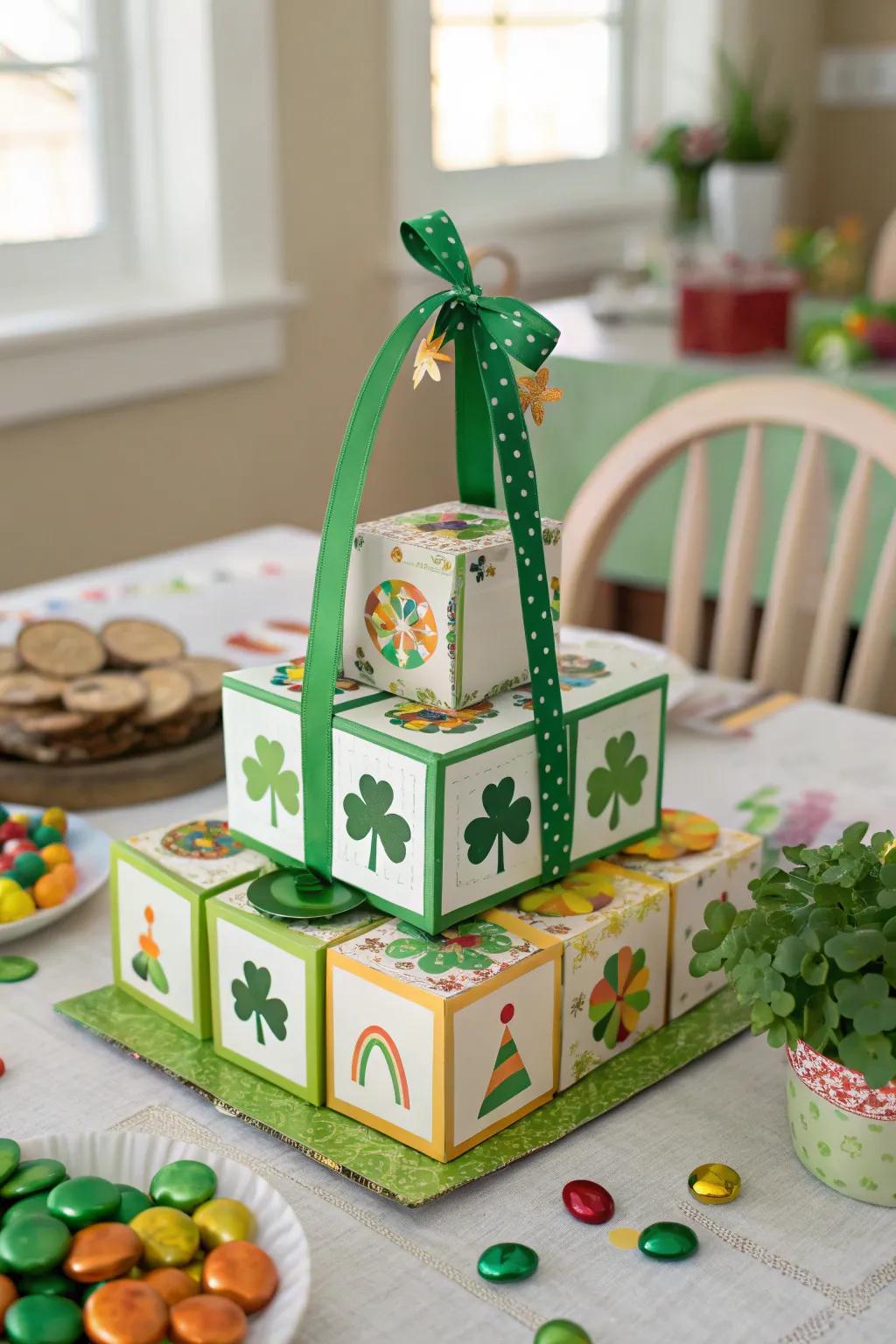 A leprechaun trap centerpiece is sure to spark conversation.
