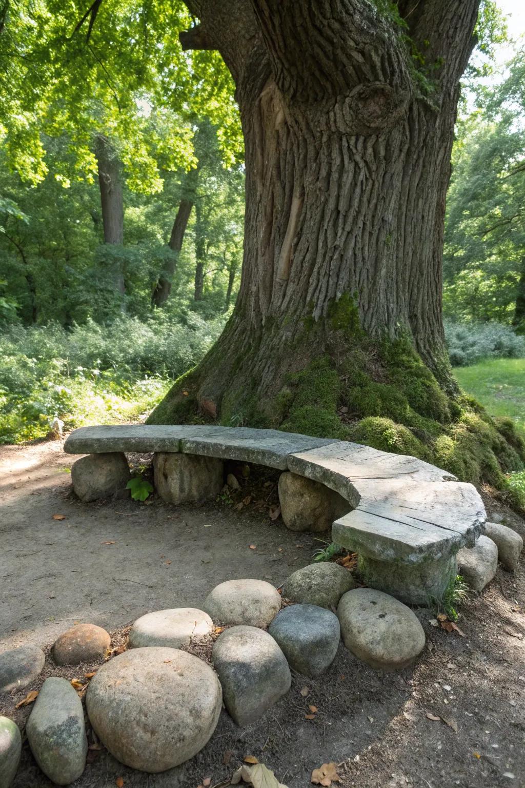 Embrace nature with rock-solid seating that blends seamlessly into your landscape. 🌿✨