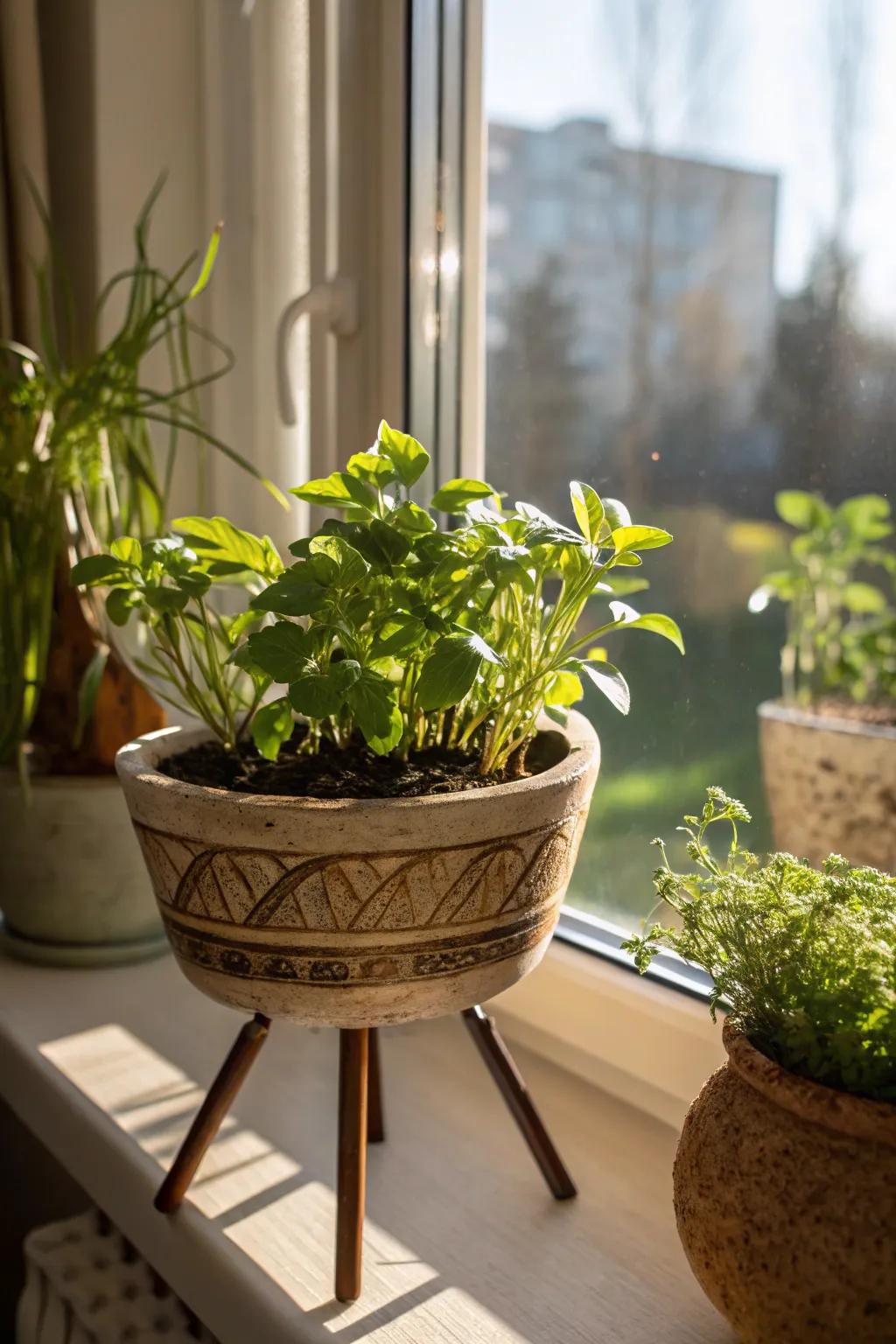 Transform tripod vessels into stylish planters for your home.