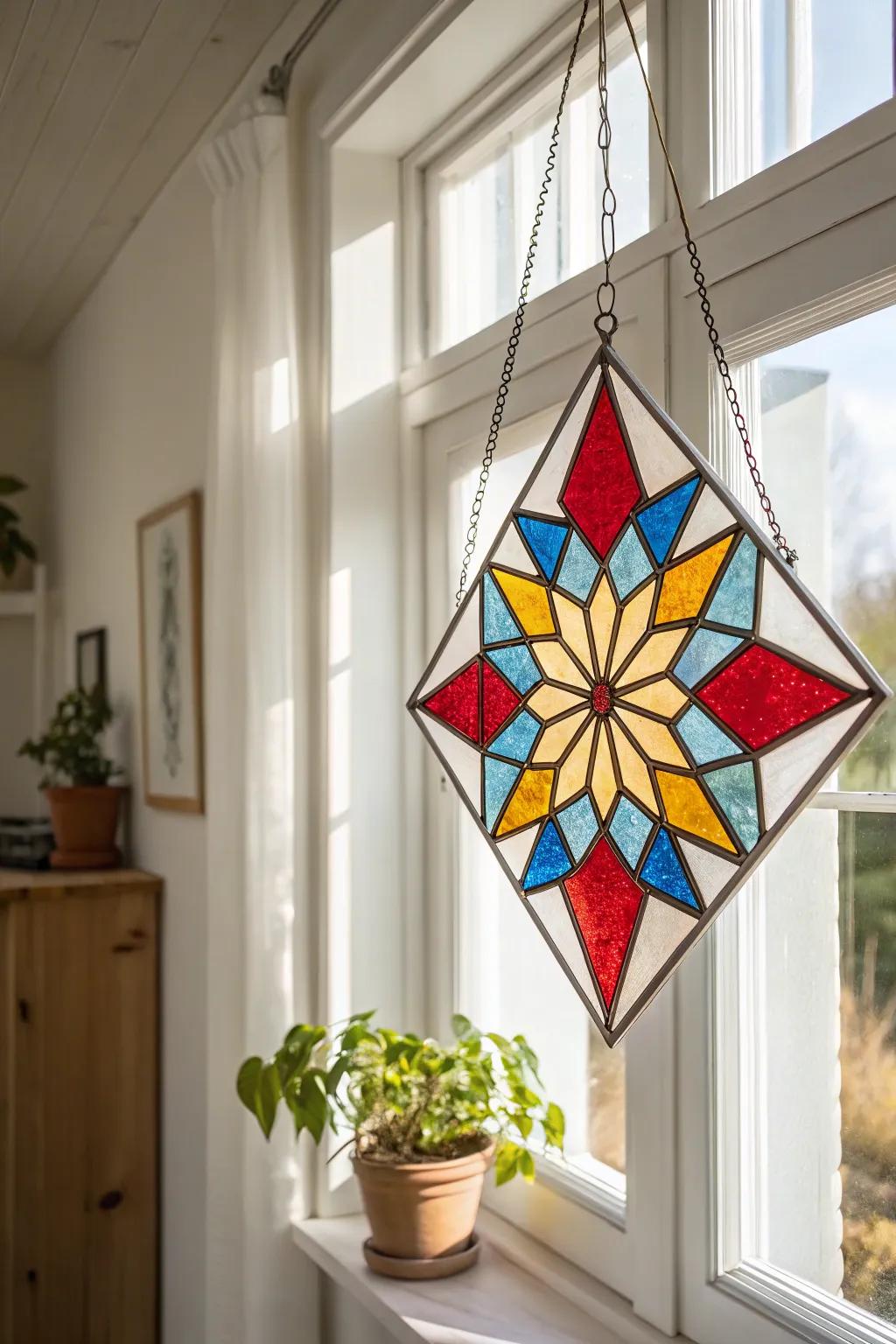 Catch the sun's magic with handmade stained glass suncatchers – a simple craft that lights up any room.