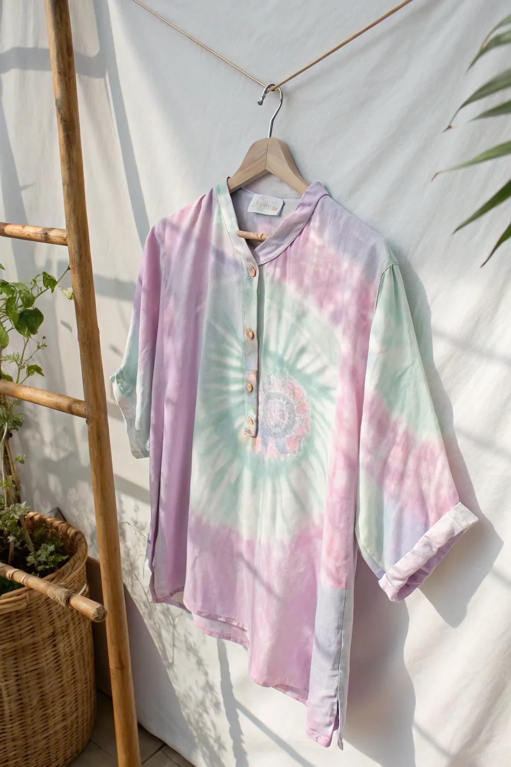 Craft your own magic with DIY tie-dye shirts – where simplicity meets vibrant creativity! 🌸✨