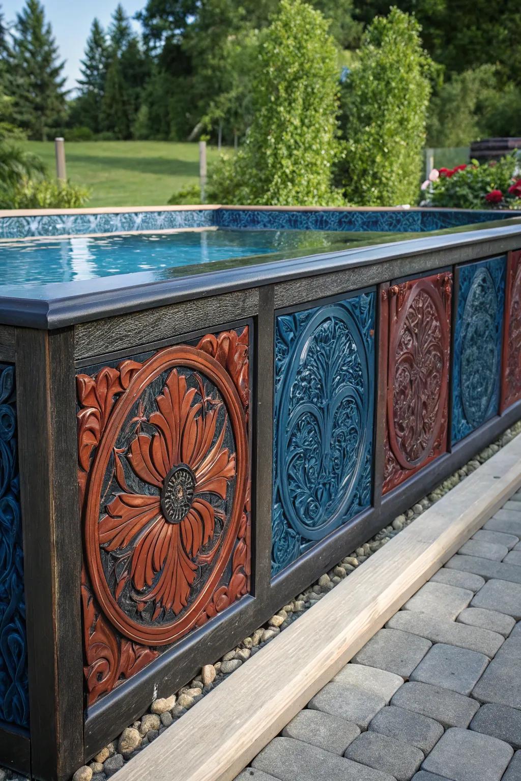 Transform your pool area with exquisite decorative panels crafted for impact.