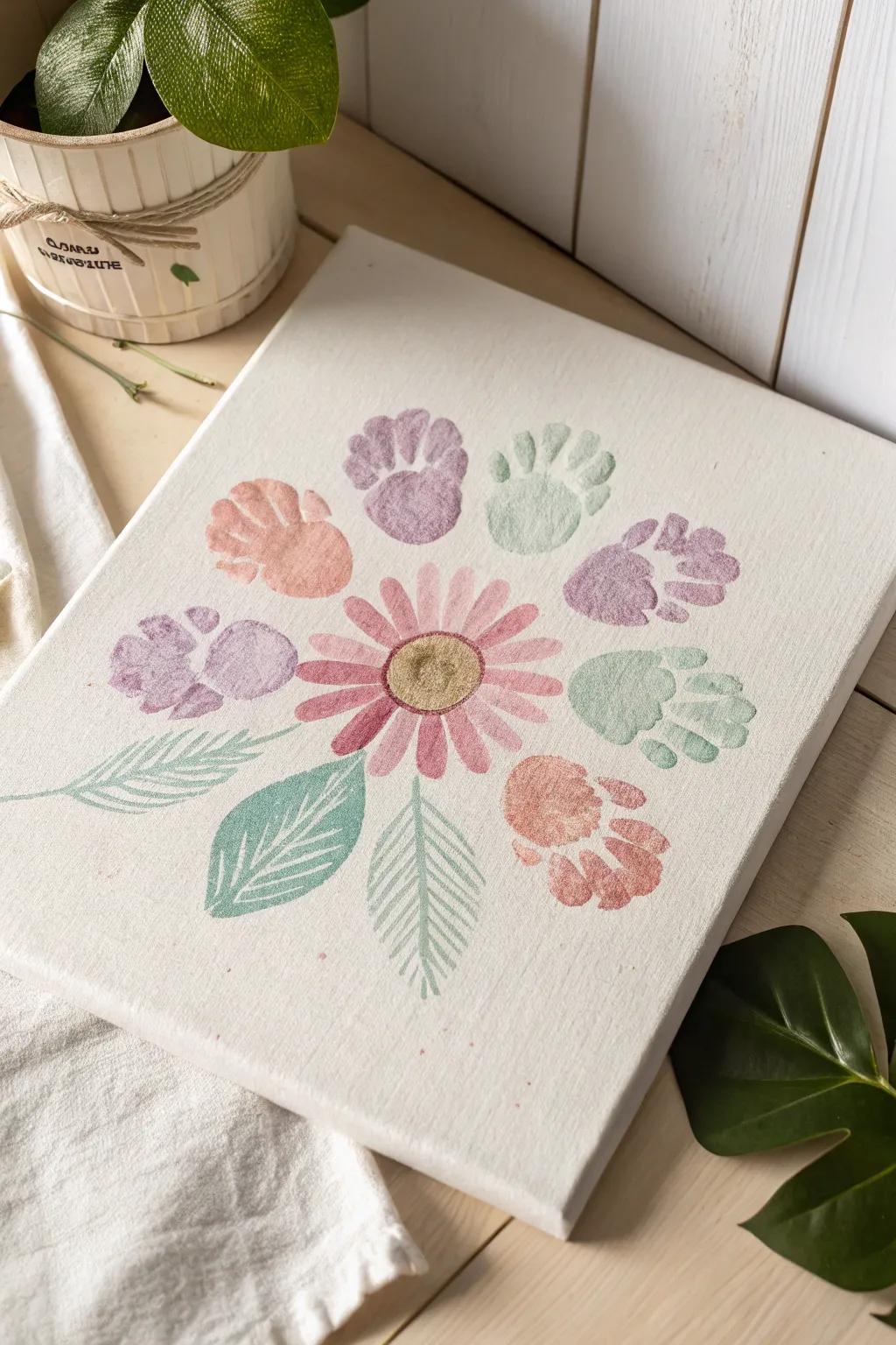 Preserve precious memories with handprint flower art—a beautiful blend of simplicity and personal growth.