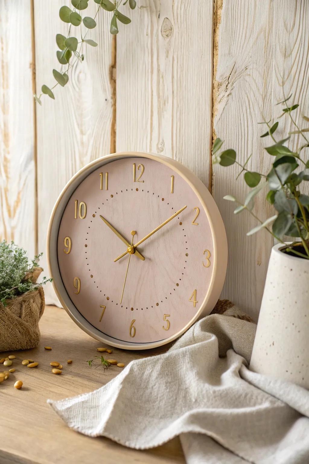 Timeless elegance: A vintage style clock that adds charm and warmth to any space, perfect for celebrating cherished friendships.