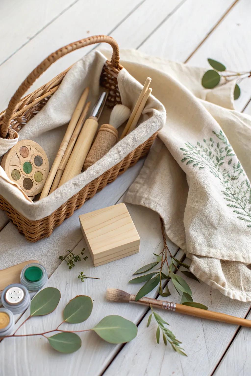 Inspire her creativity with a charming DIY kit for a personalized touch in your boo basket!