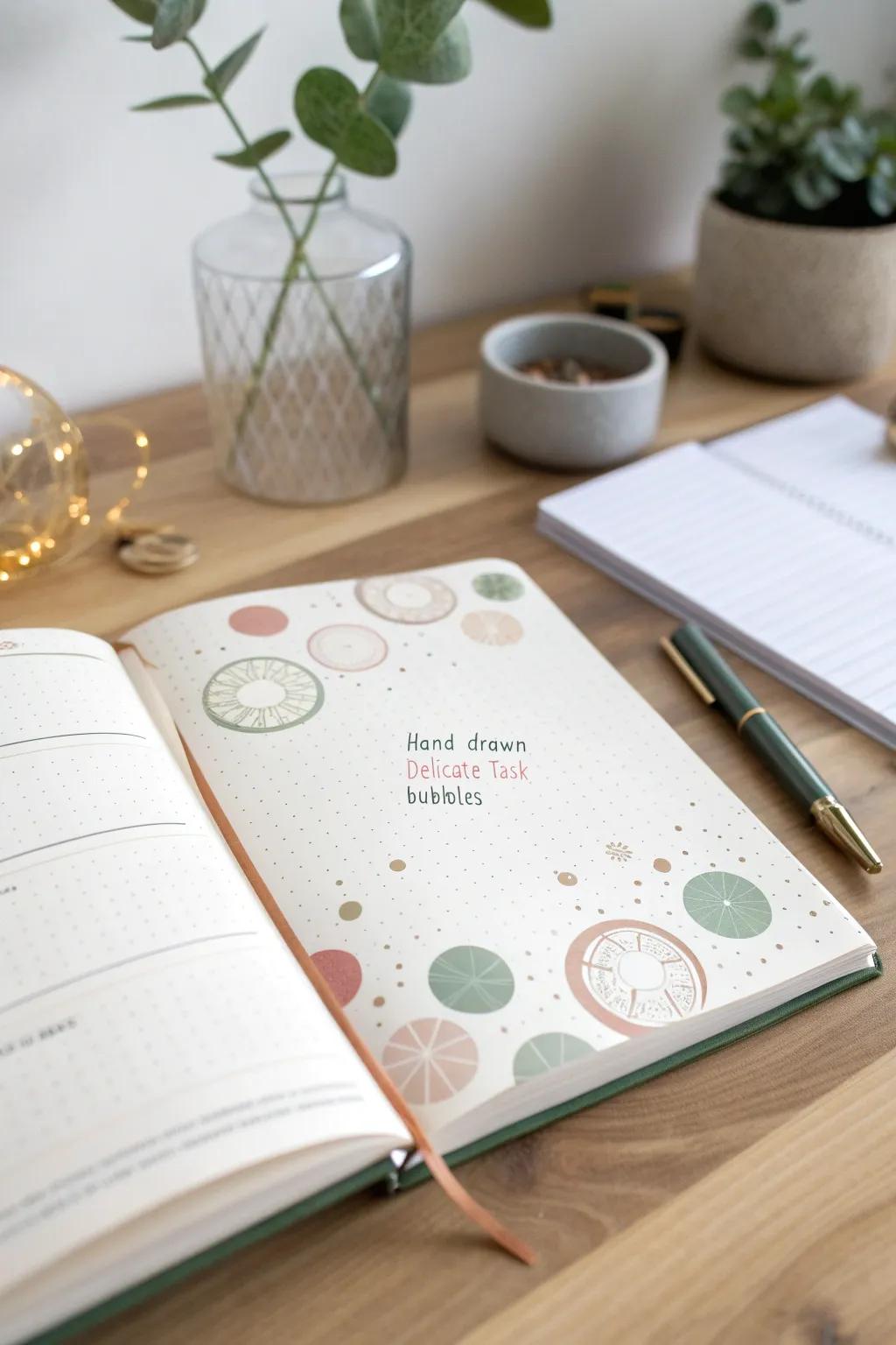 Pop your way through the week with these whimsical task bubbles! ✨ #BulletJournal #MinimalistDesign #ScandiBoho