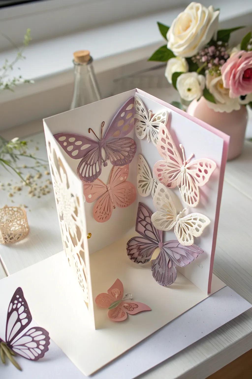 Celebrate transformation and growth with this enchanting 3D Butterfly Bouquet Card, a perfect tribute to the dedicated teachers in our lives.