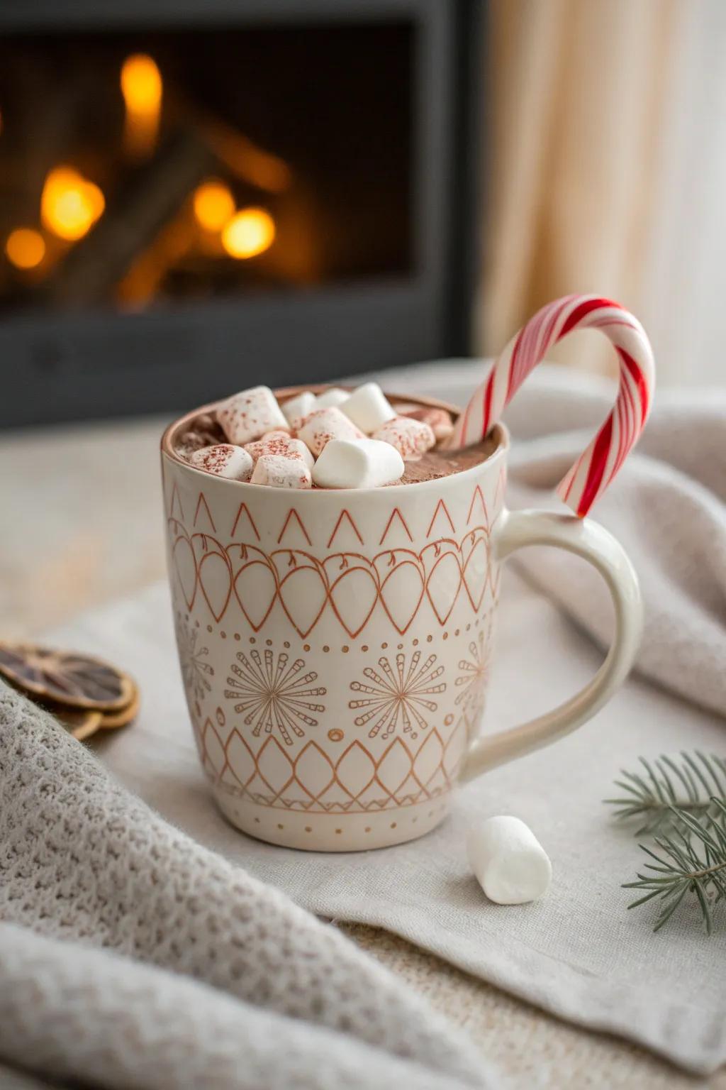 Sip into the holiday spirit with this charming hot chocolate gift set, perfect for cozy winter nights.
