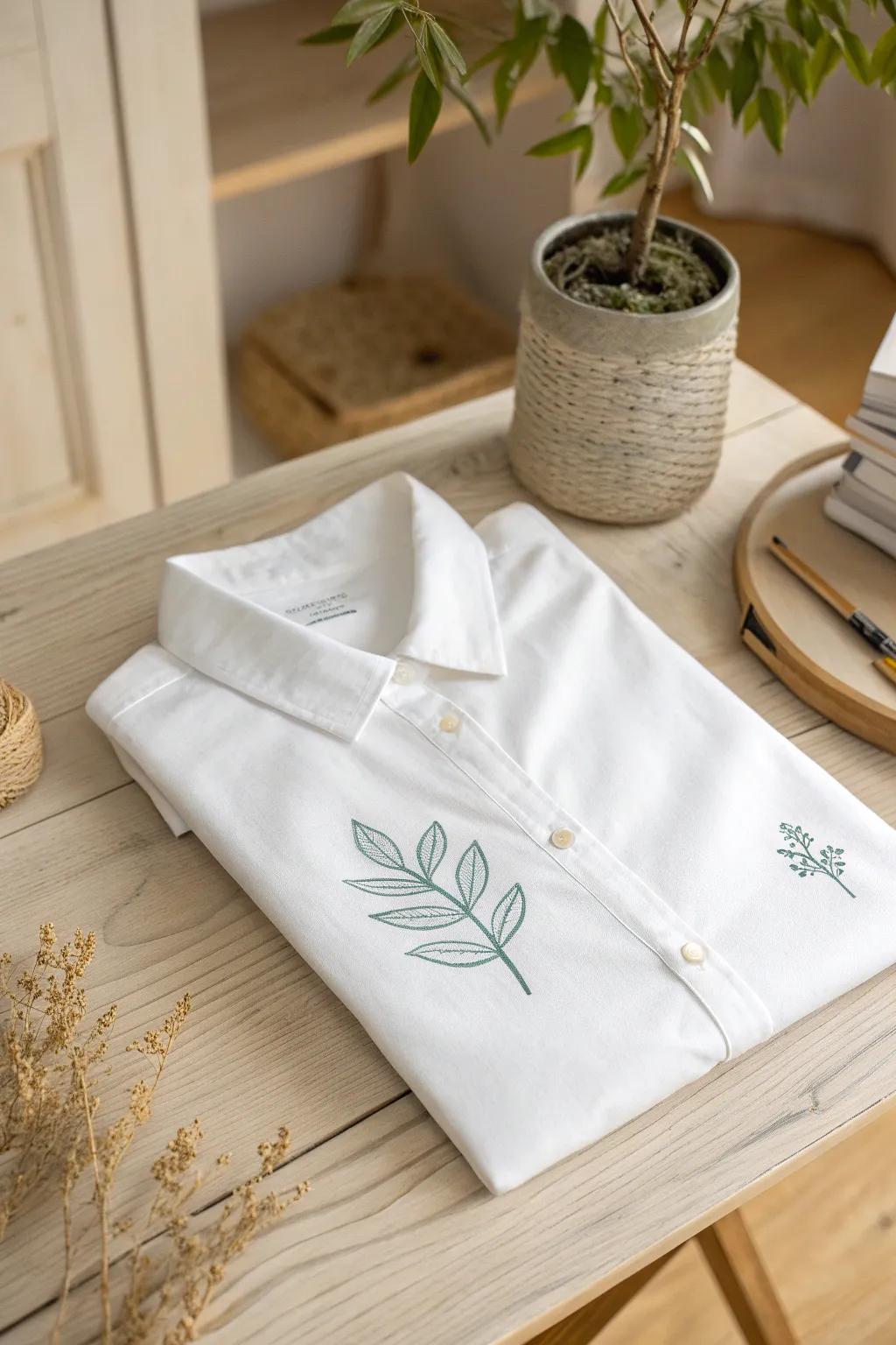 Embrace simplicity with a touch of nature in your college wardrobe.