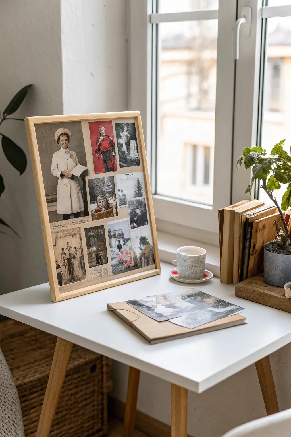 Find tranquility and creativity in crafting community-inspired collages.