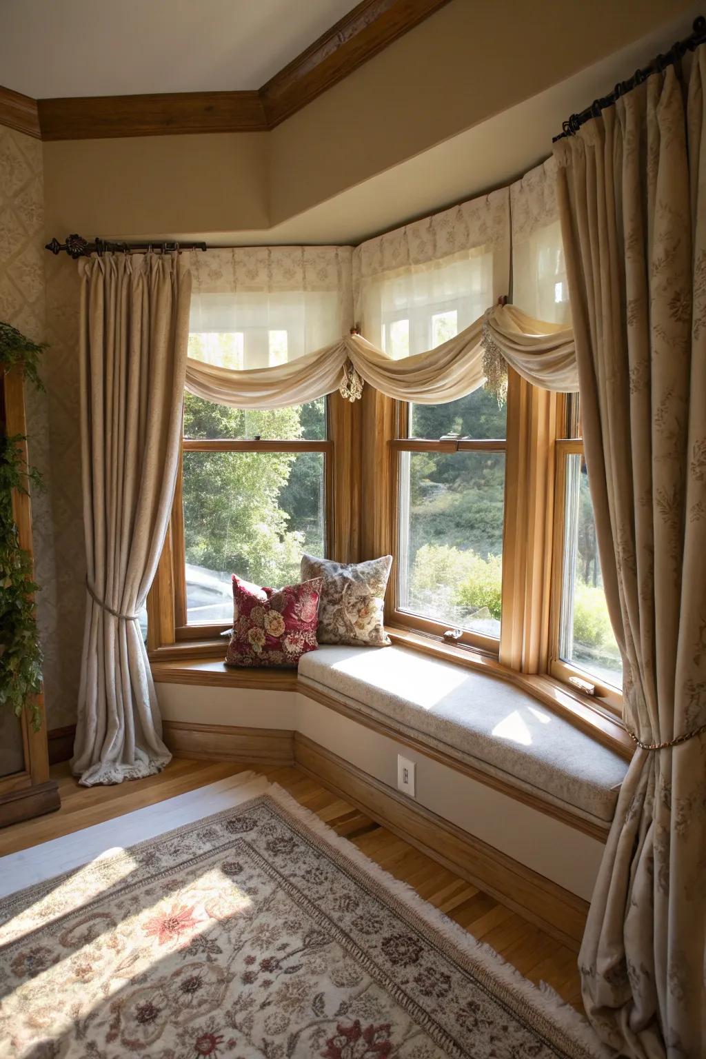 Custom Roman shades for a personal touch.