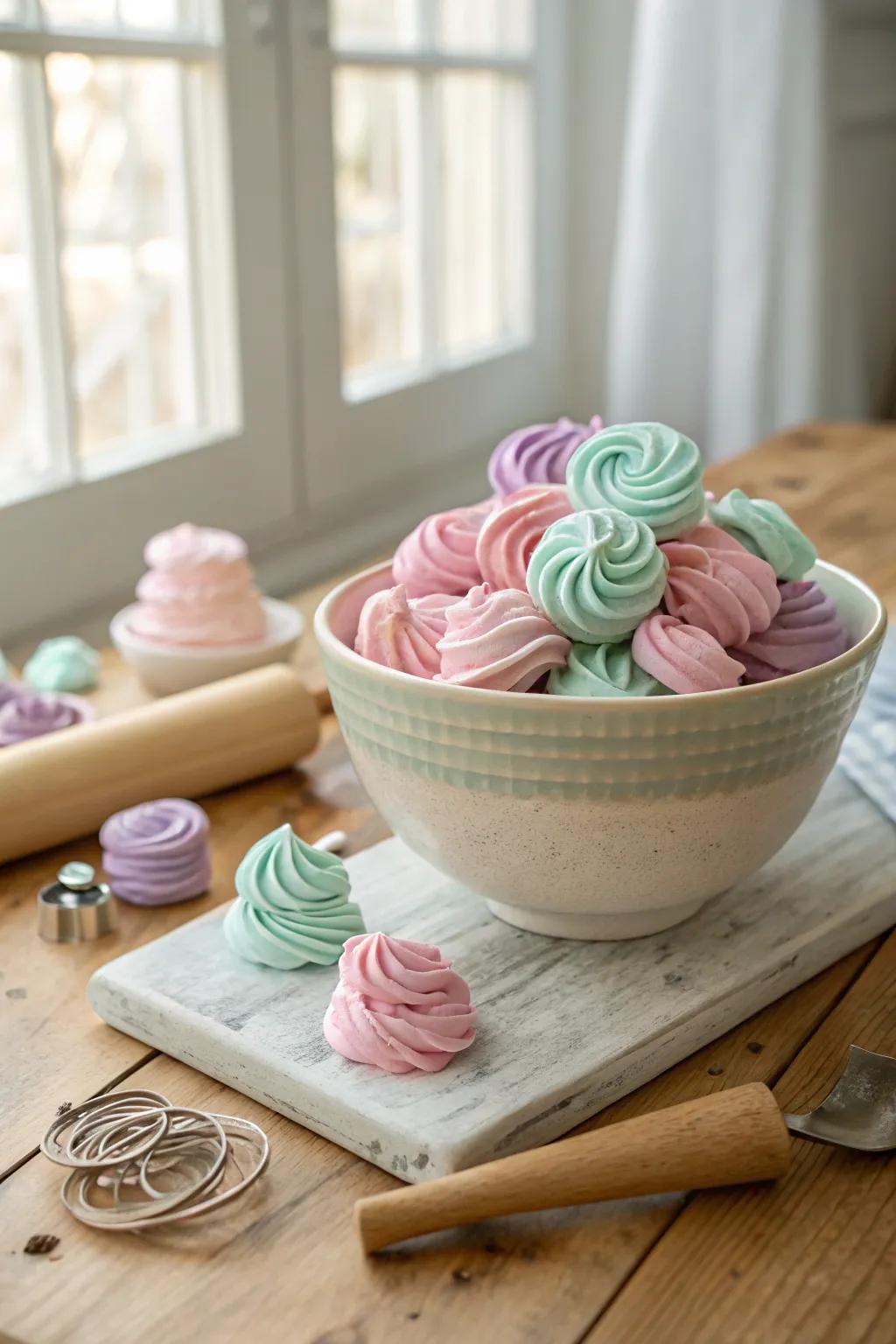 Unleash your little one's creativity with homemade pastel playdough magic! 🎨✨ #CraftingJoy #MinimalistPlay